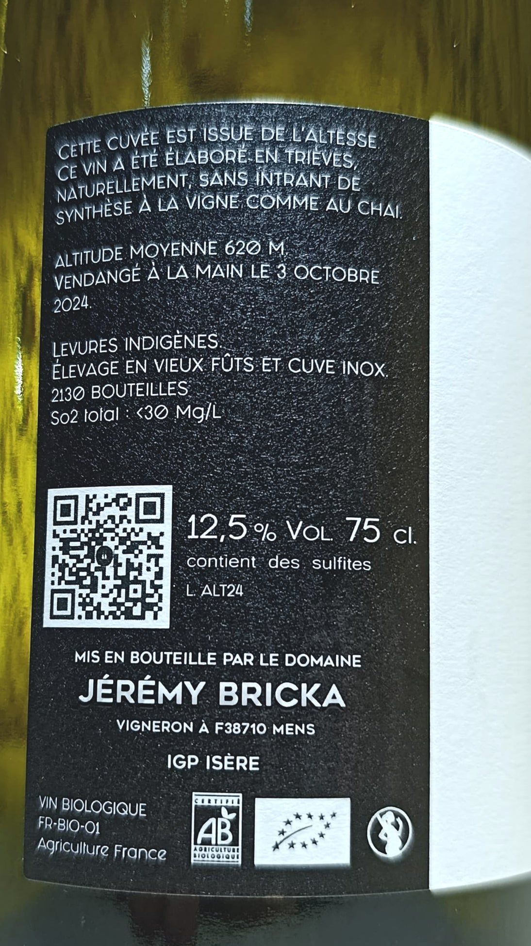 Altesse Pont de Brion 2024 - Domaine Bricka