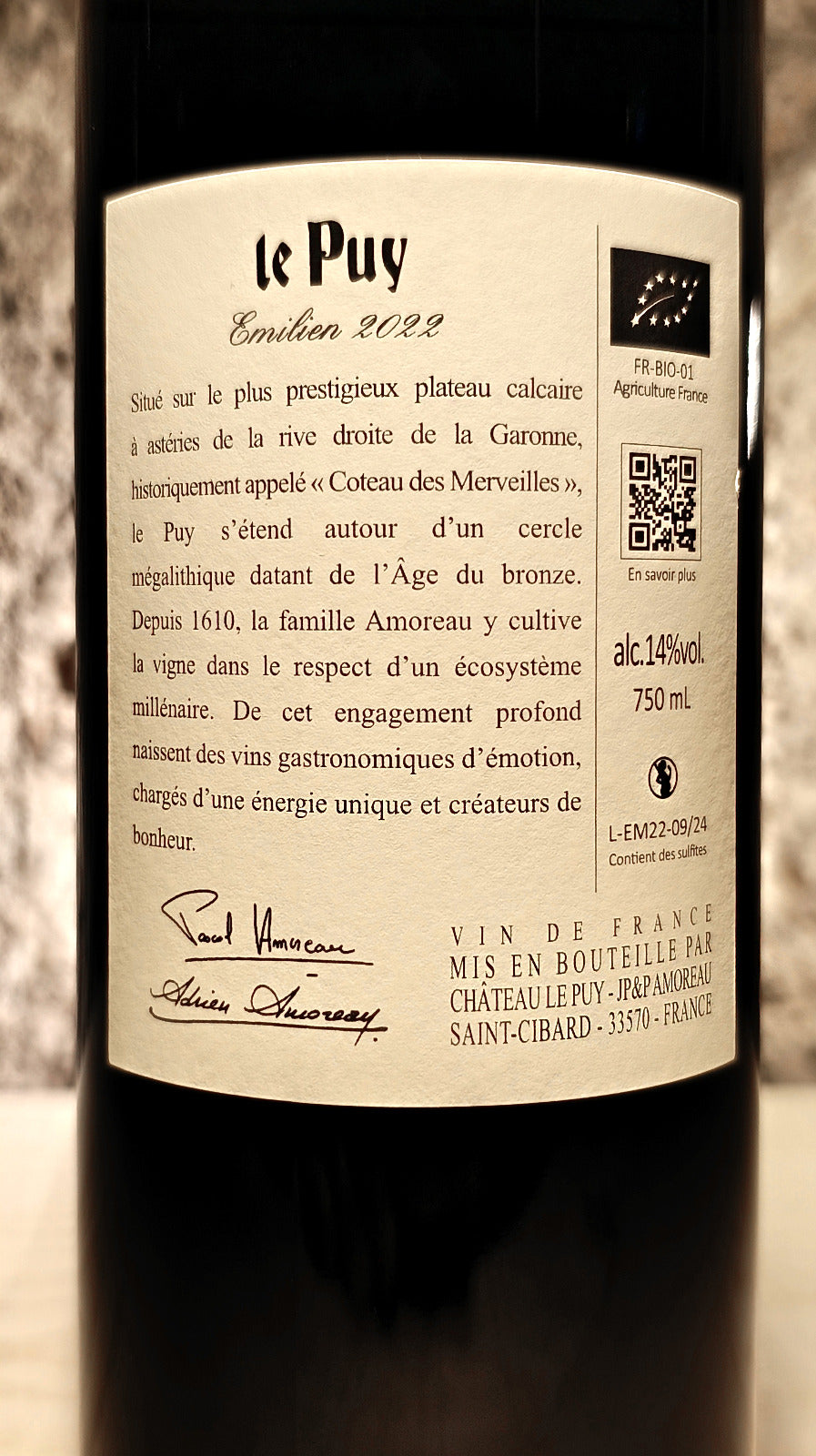 Émilien 2022 - Château Le Puy