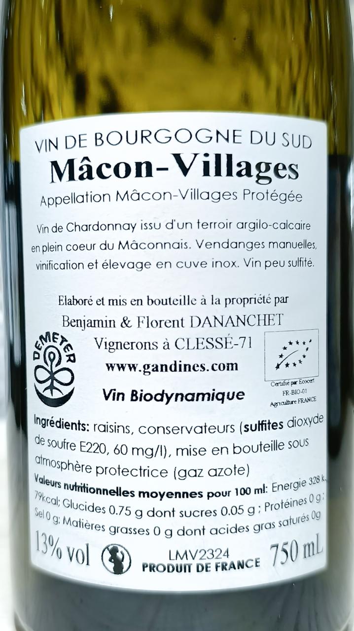 Mâcon-Villages - Domaine des Gandines