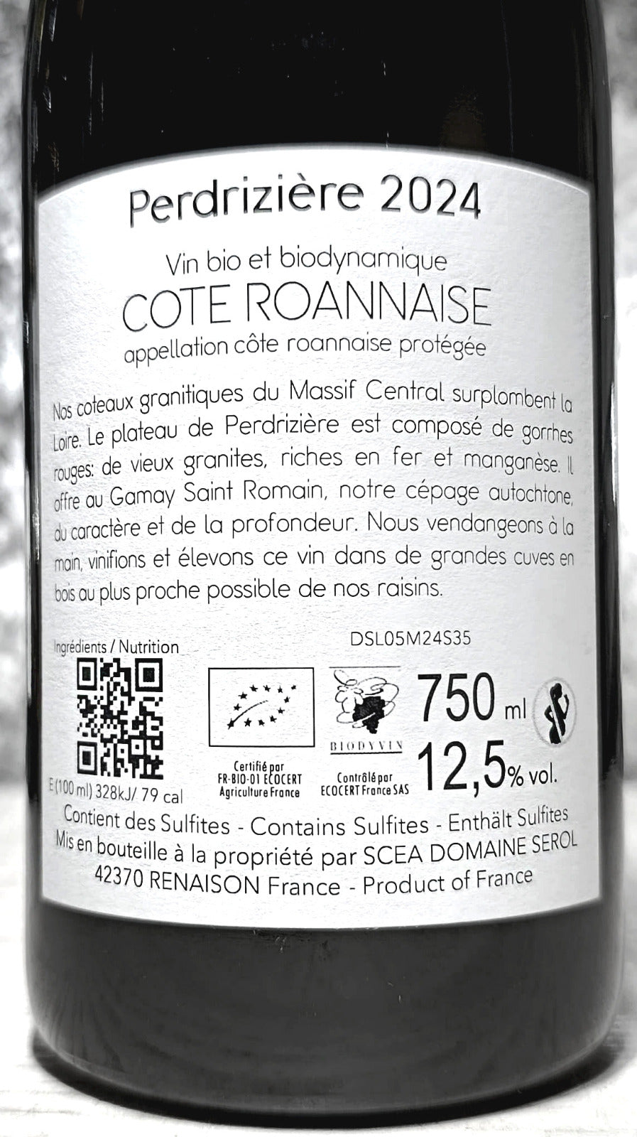 Perdrizière 2024 - Domaine Sérol