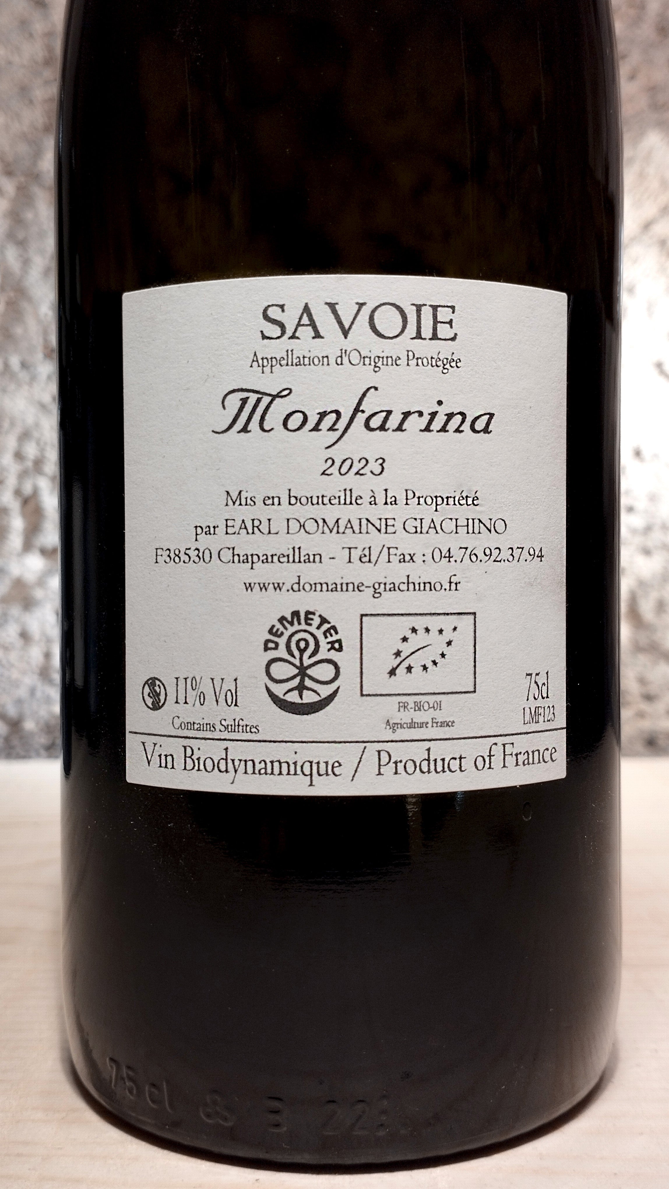 Monfarina 2023 - Domaine Giachino