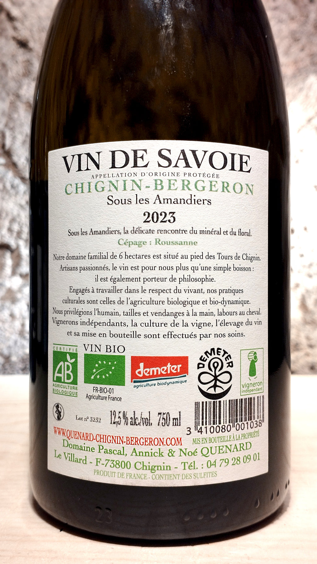 Chignin-Bergeron Sous les Amandiers 2023