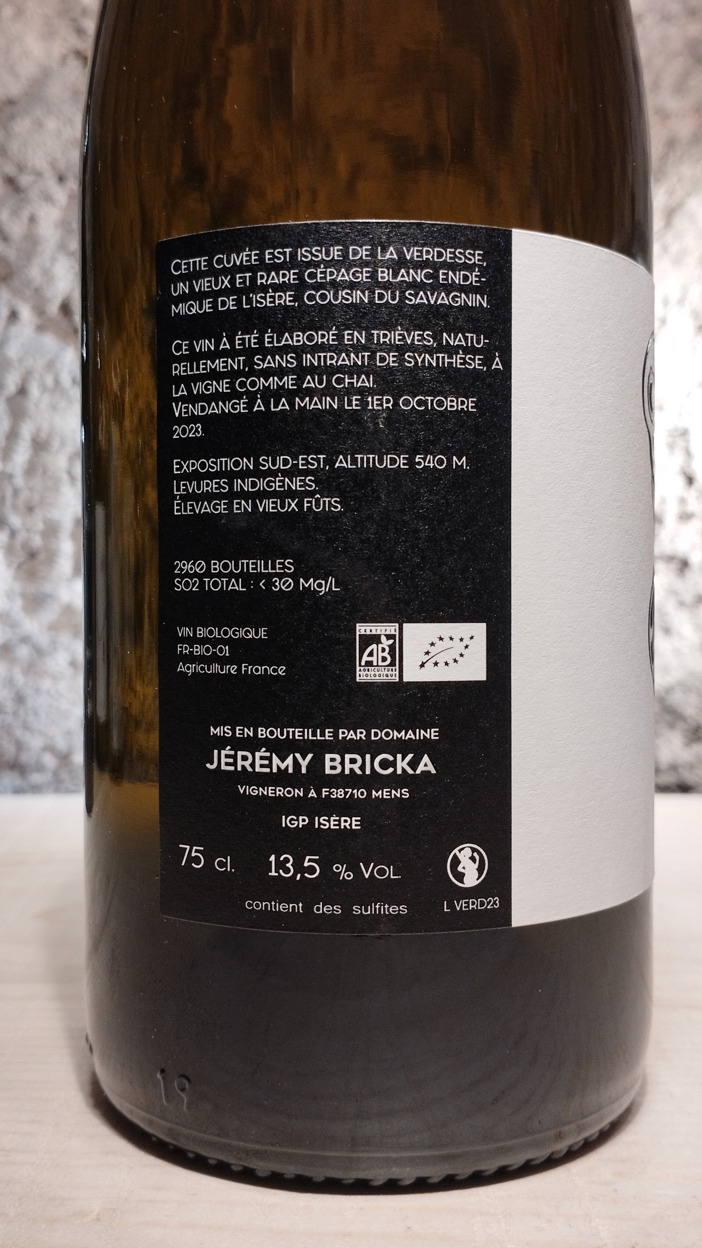 Verdesse Pont de Brion 2023 - Domaine Bricka