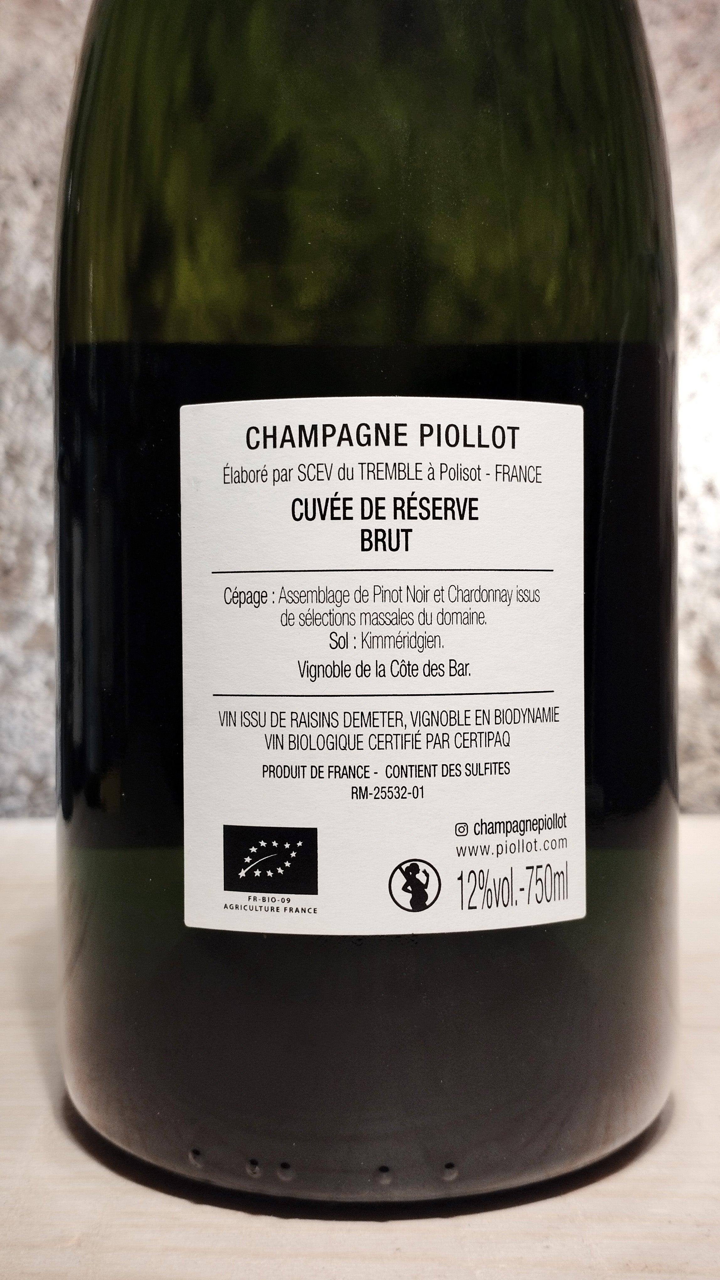Cuvée de Réserve Brut - Domaine Piollot