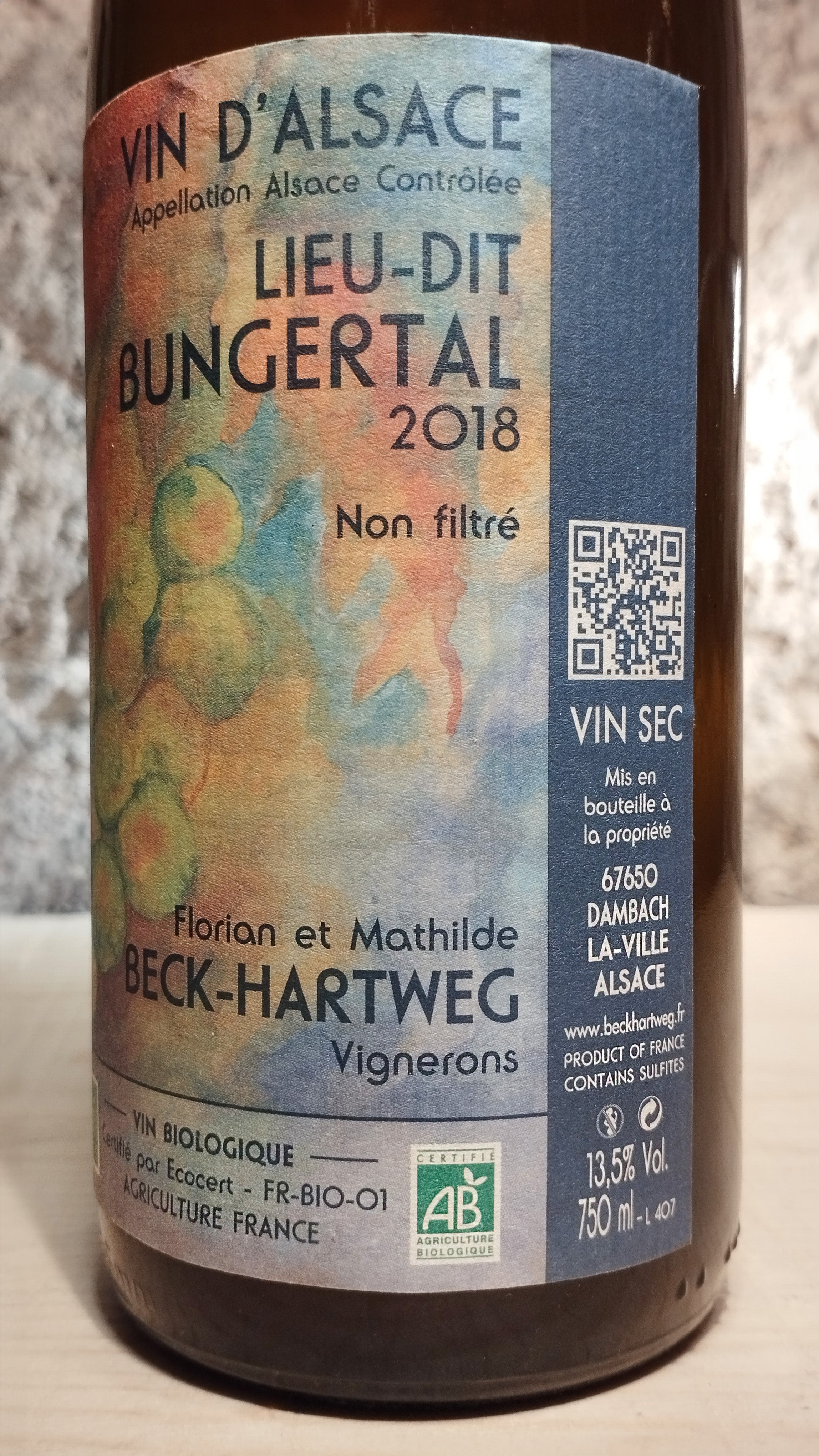 Bungertal 2018 - Domaine Beck-Hartweg