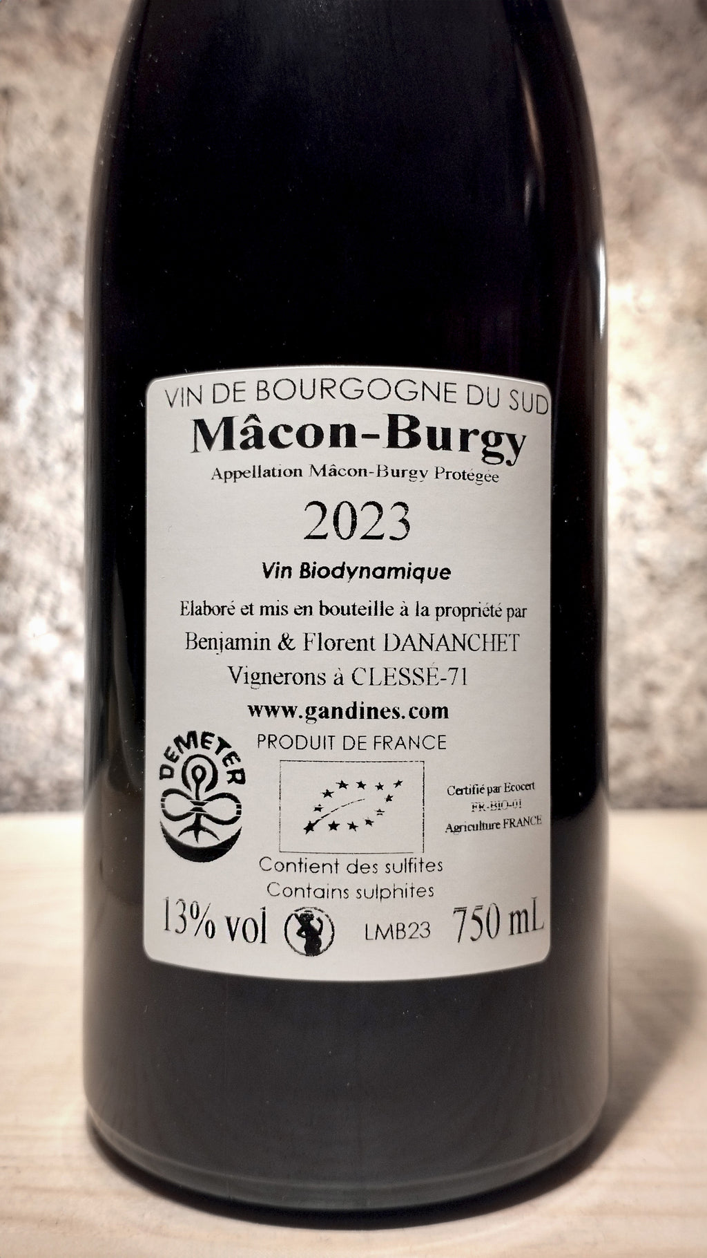 Mâcon-Burgy 2023 - Domaine des Gandines