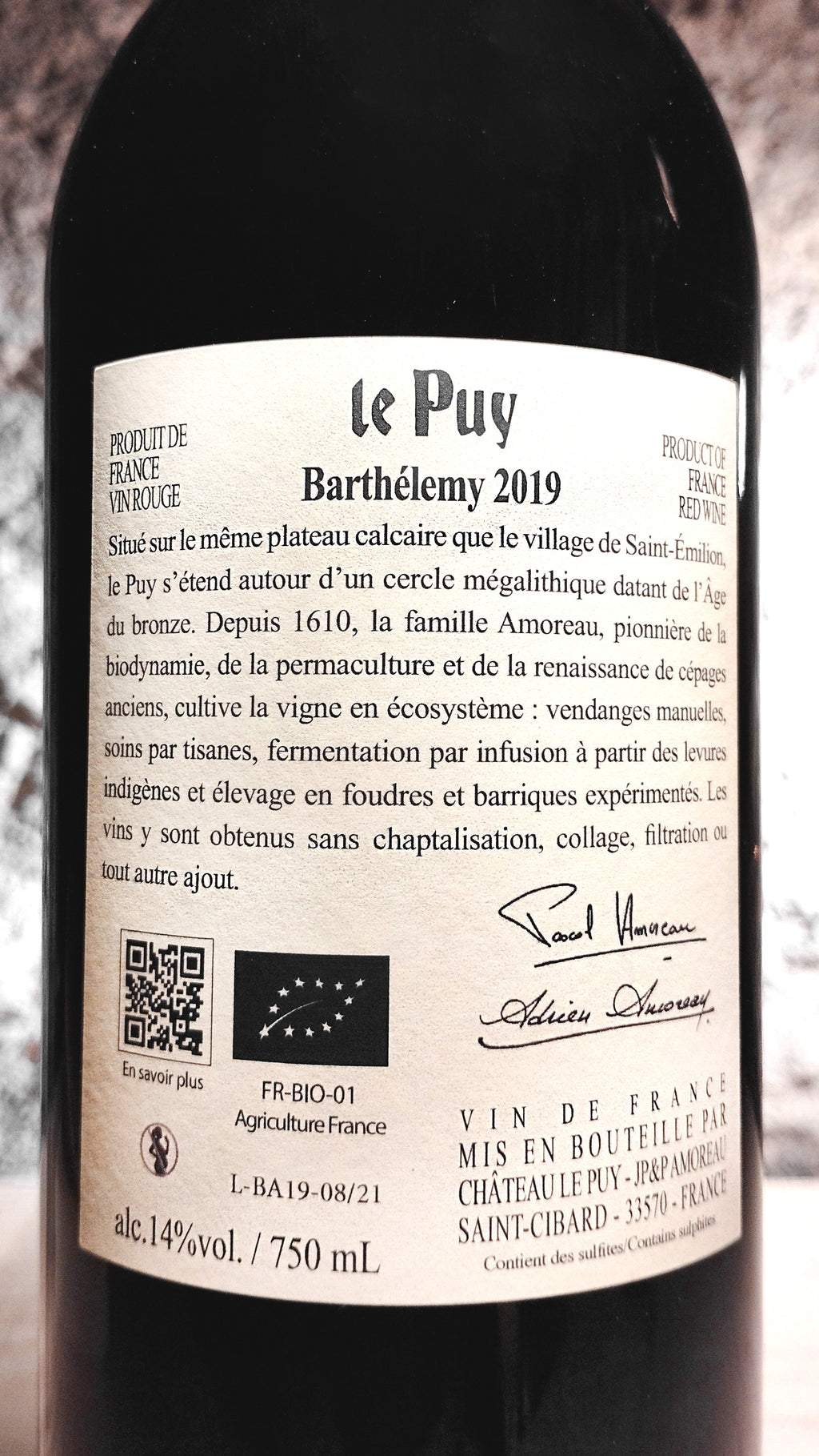 Barthélémy 2019 - Château Le Puy