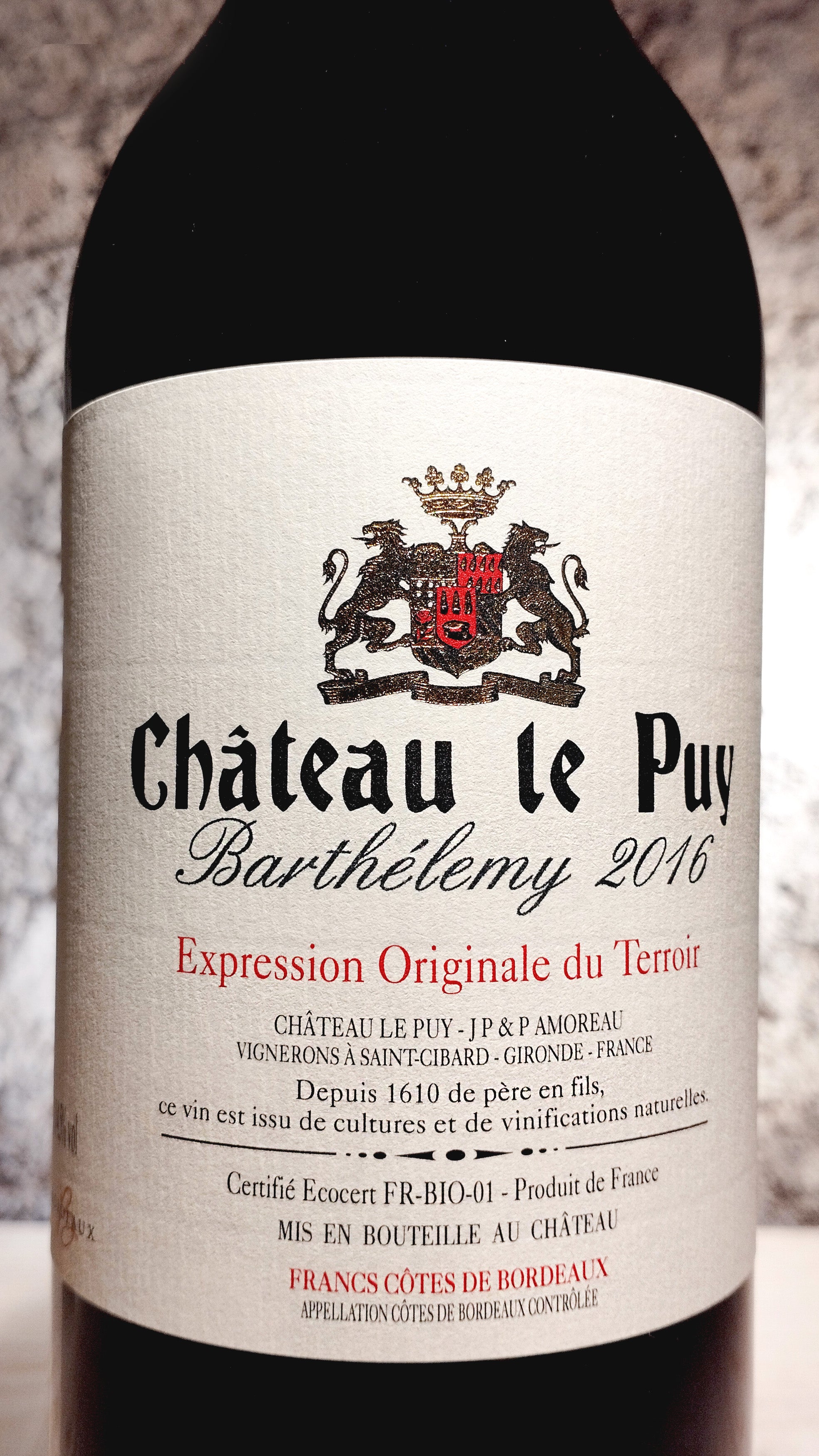 Barthélemy 2016 - Château Le Puy