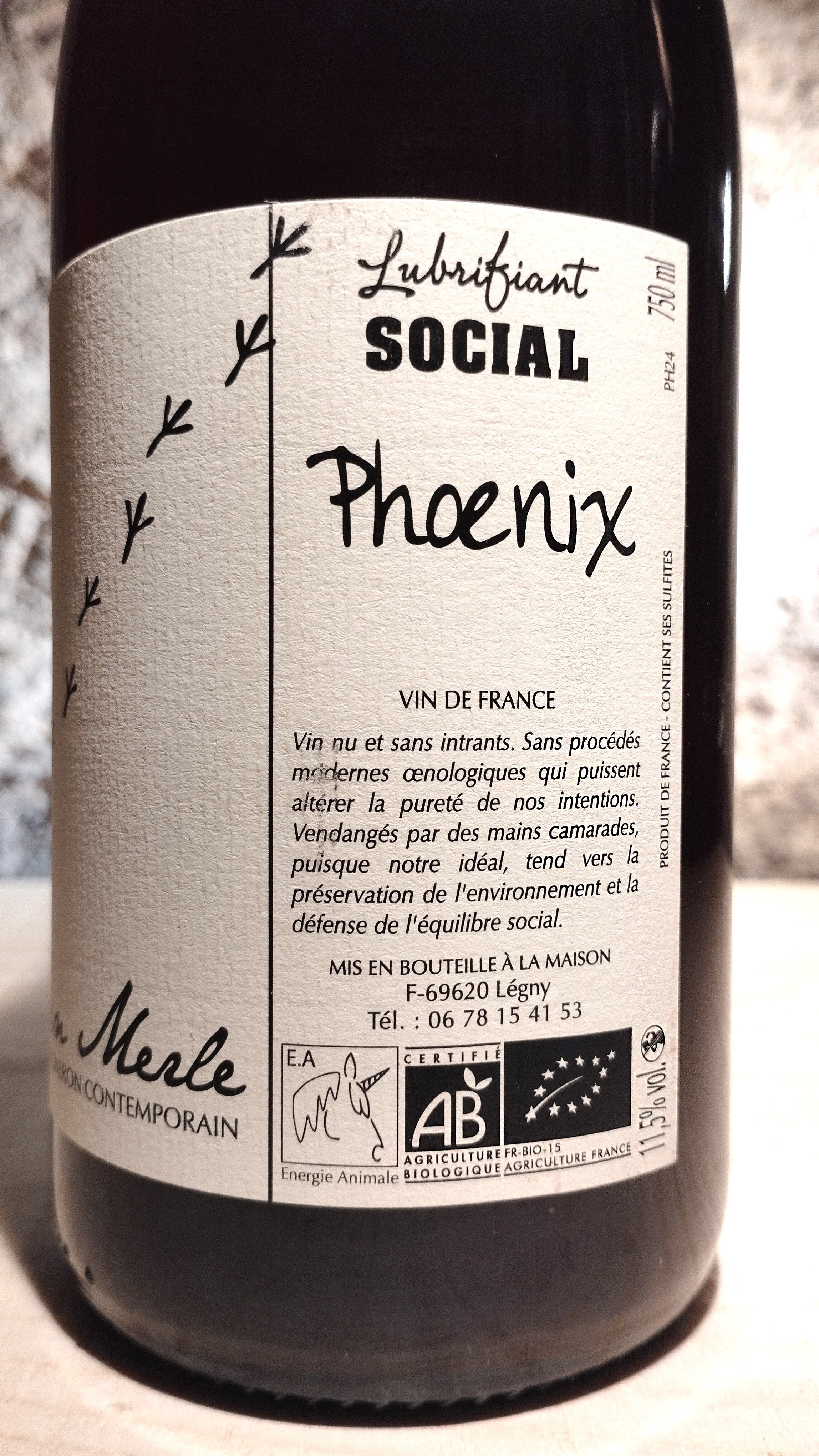 Phoenix 2025 - Domaine Julien Merle Lubrifiant social