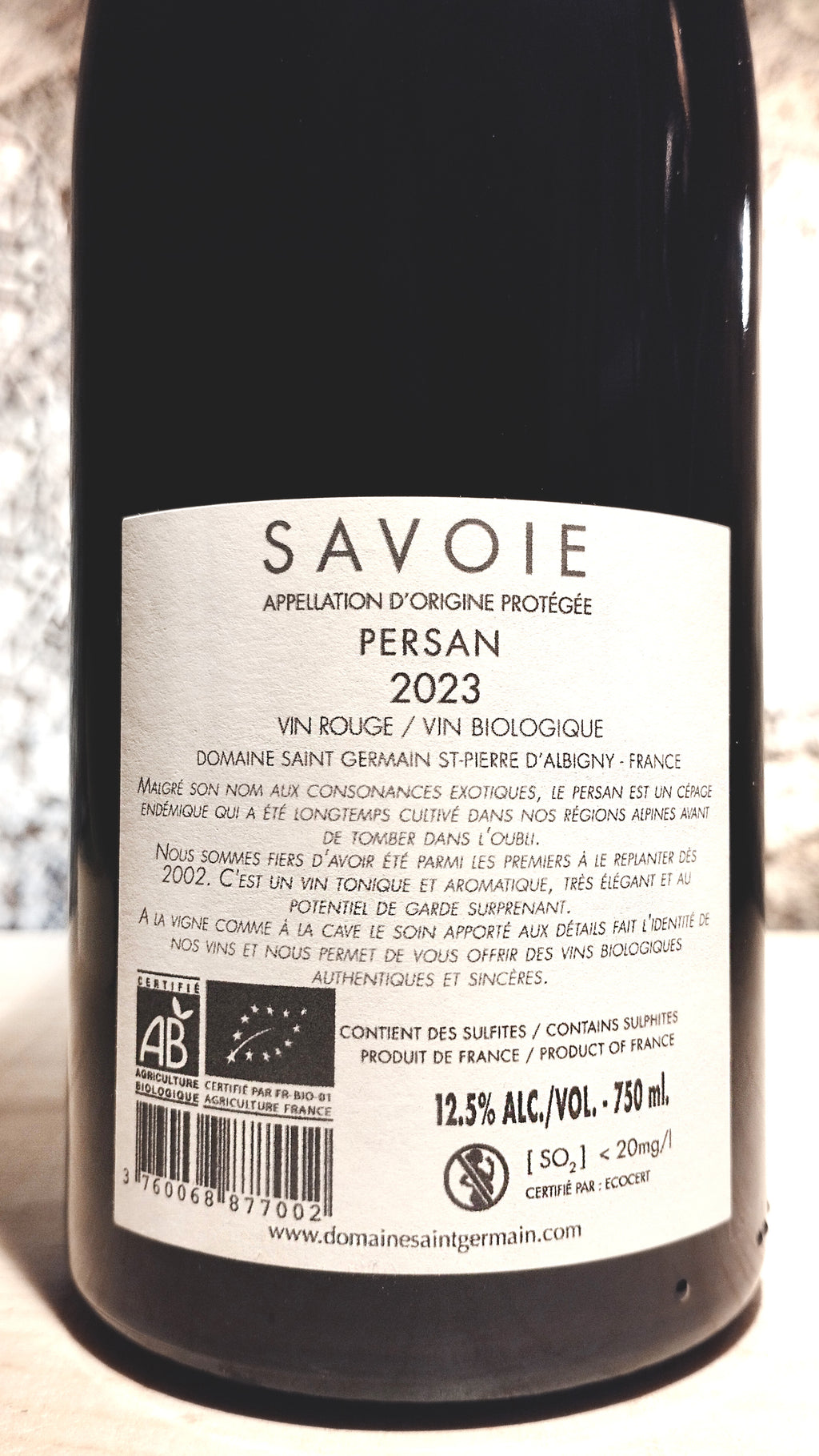 Persan 2023 - Domaine Saint-Germain