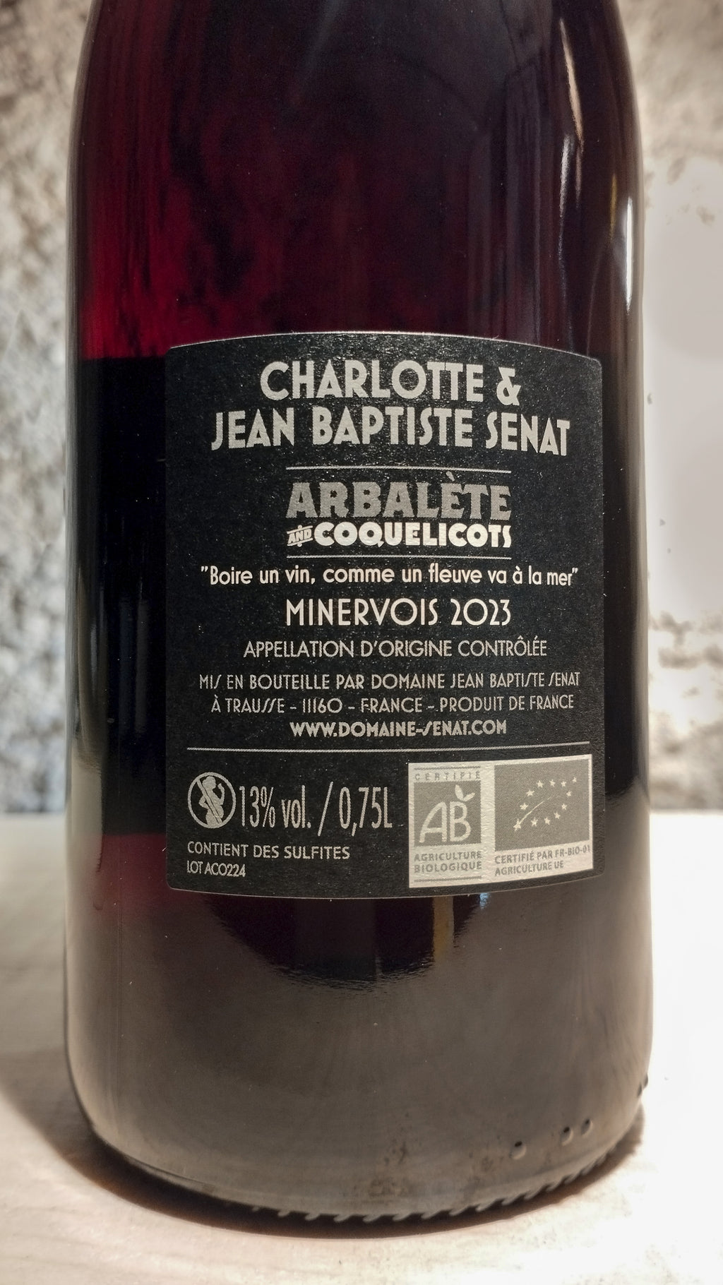 Arbalète et Coquelicot 2023 - Domaine Sénat