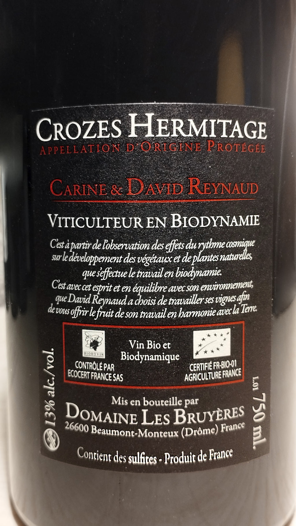 Crozes-Hermitage Georges 2022 - Domaine Les Bruyères