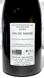Quintessence de Mondeuse 2022 - Domaine des Orchis