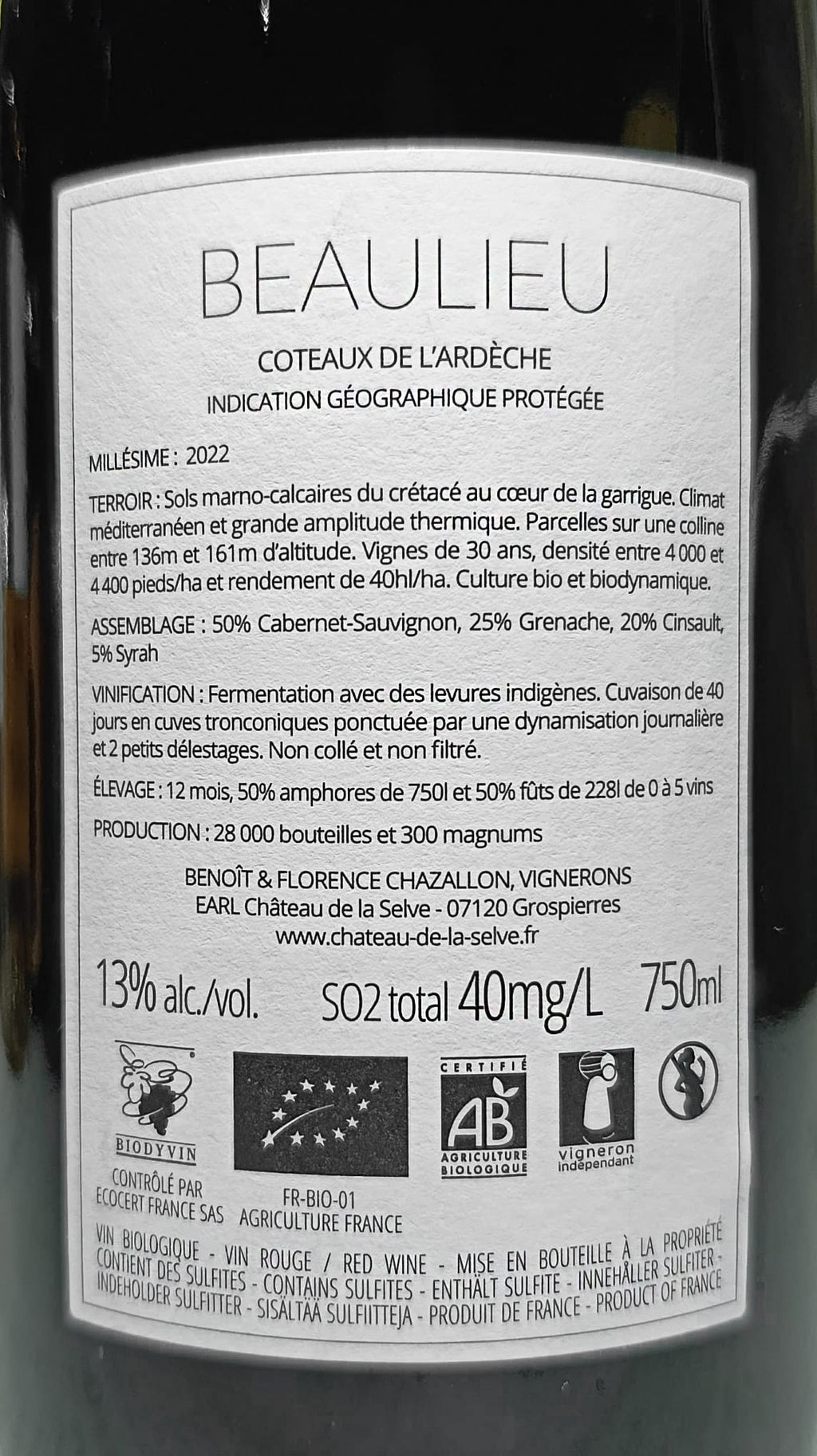 Beaulieu 2022, Château de la Selve