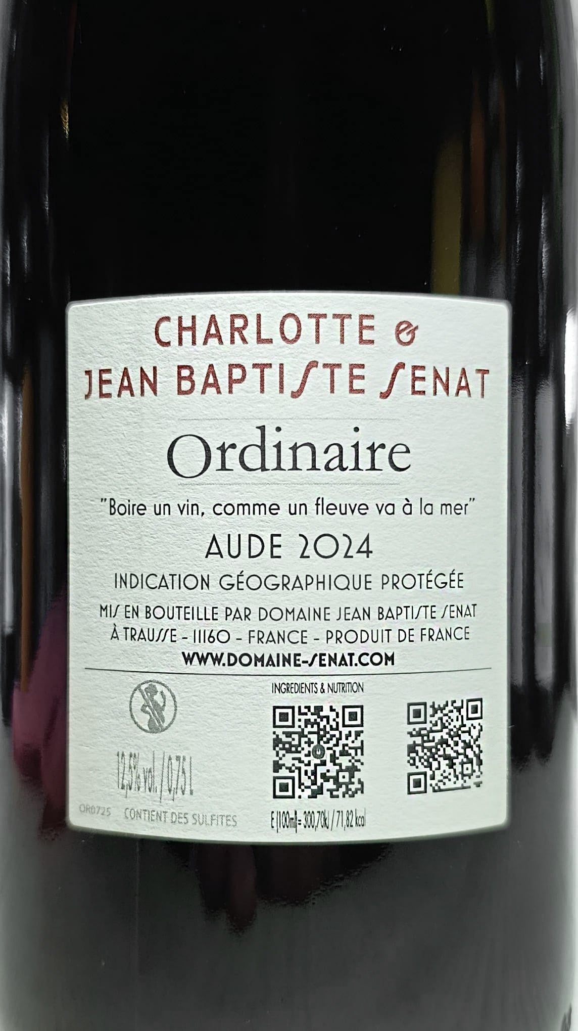 Ordinaire 2024 - Domaine Sénat