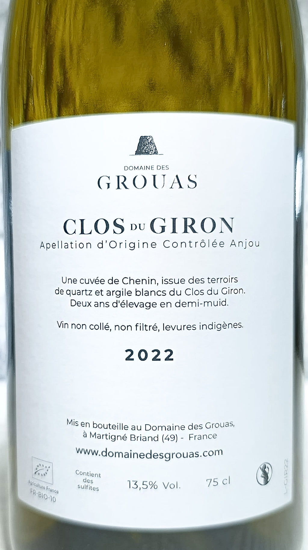 Le Clos du Giron 2022, Domaine des Grouas