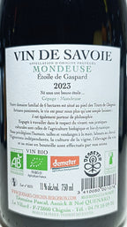 Etoile de Gaspard 2023, Domaine Pascal, Annick et Noé Quenard