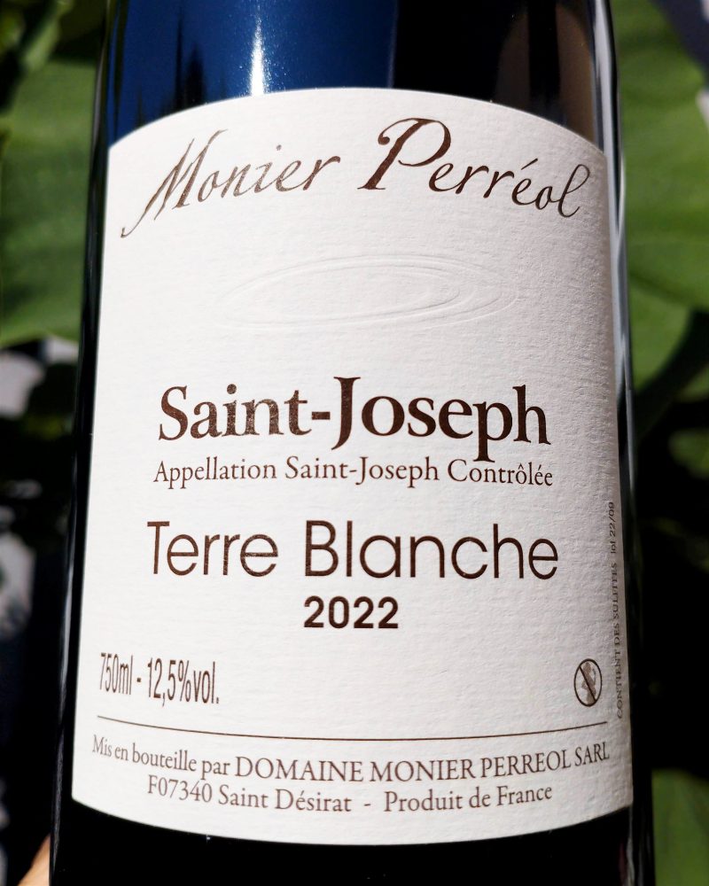 Saint-Joseph Terre Blanche 2022, Domaine Monier Perréol naturedevin.com